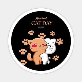 International Cat Day Magnet